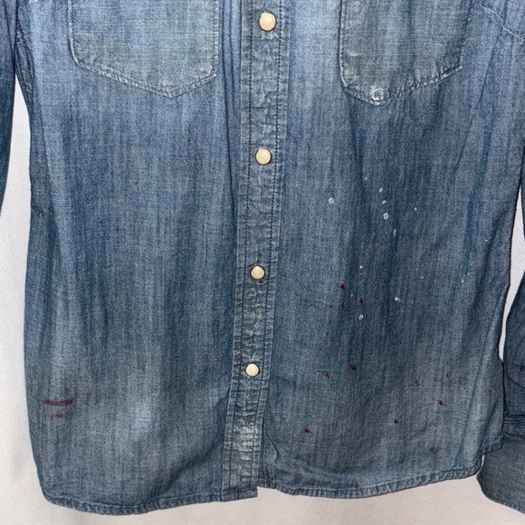 Lucy Denim Button-Up Shirt - Light Blue - Picture 3 of 5